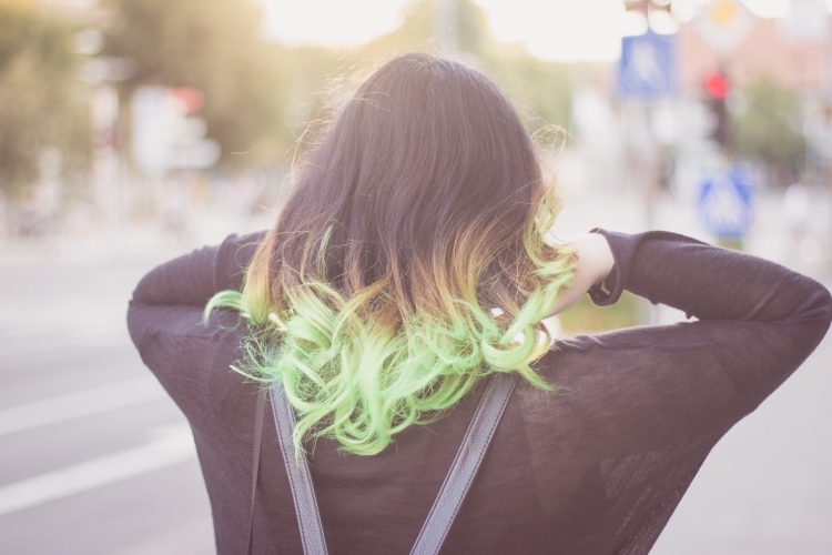 Красивый цвет кончиков волос