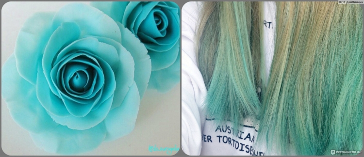Оттеночные кремы для волос бирюзовый