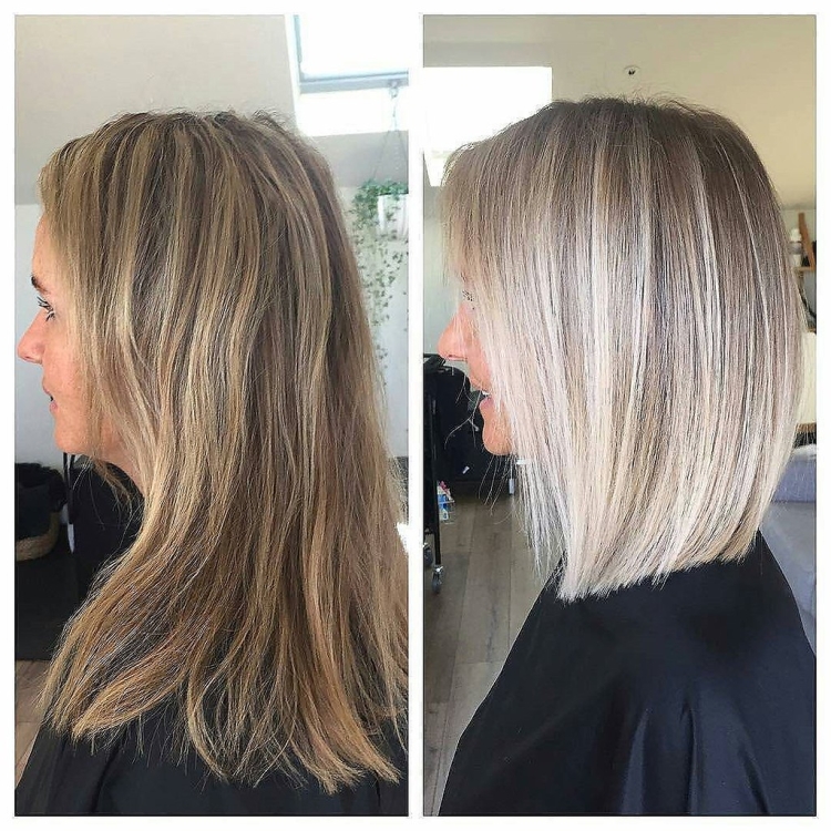 Растяжка каре от темного к светлому