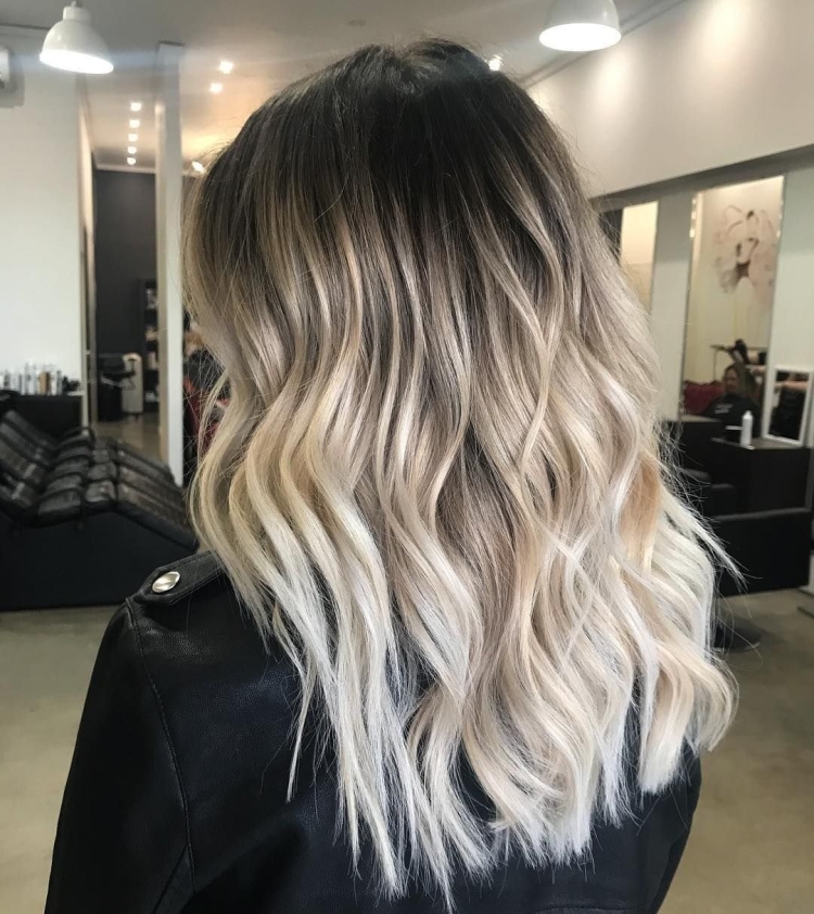 Балаяж окрашивание из темного в светлый