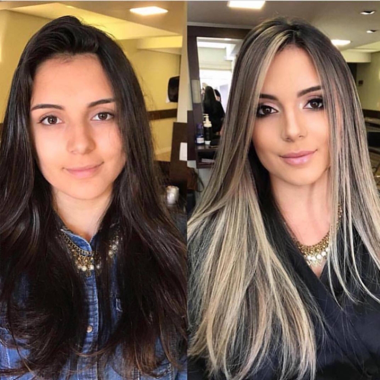 Окрашивание из темного в светлый