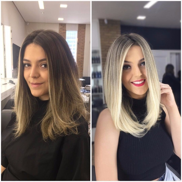 Окрашивание из темного в светлый