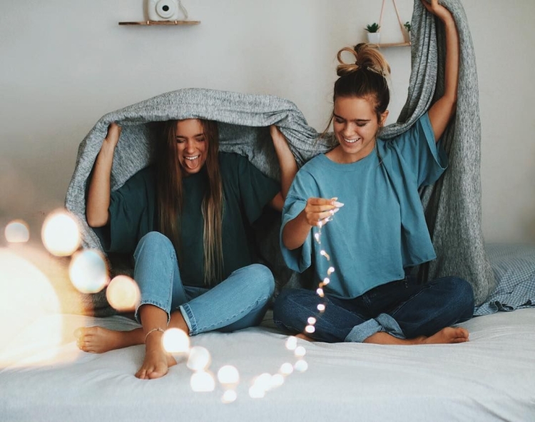 Домашняя фотосессия с подругой