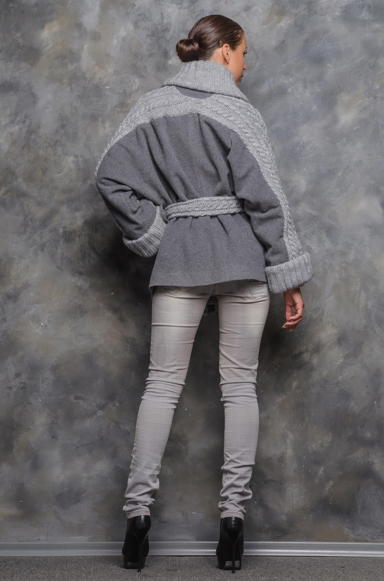 Вязаные элементы в верхней одежде