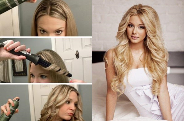 Укладка утюжком