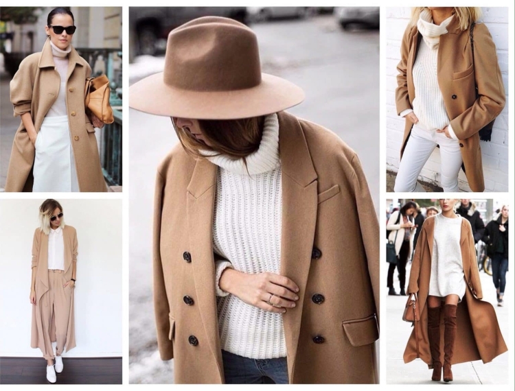 Сочетание бежевого и коричневого в одежде