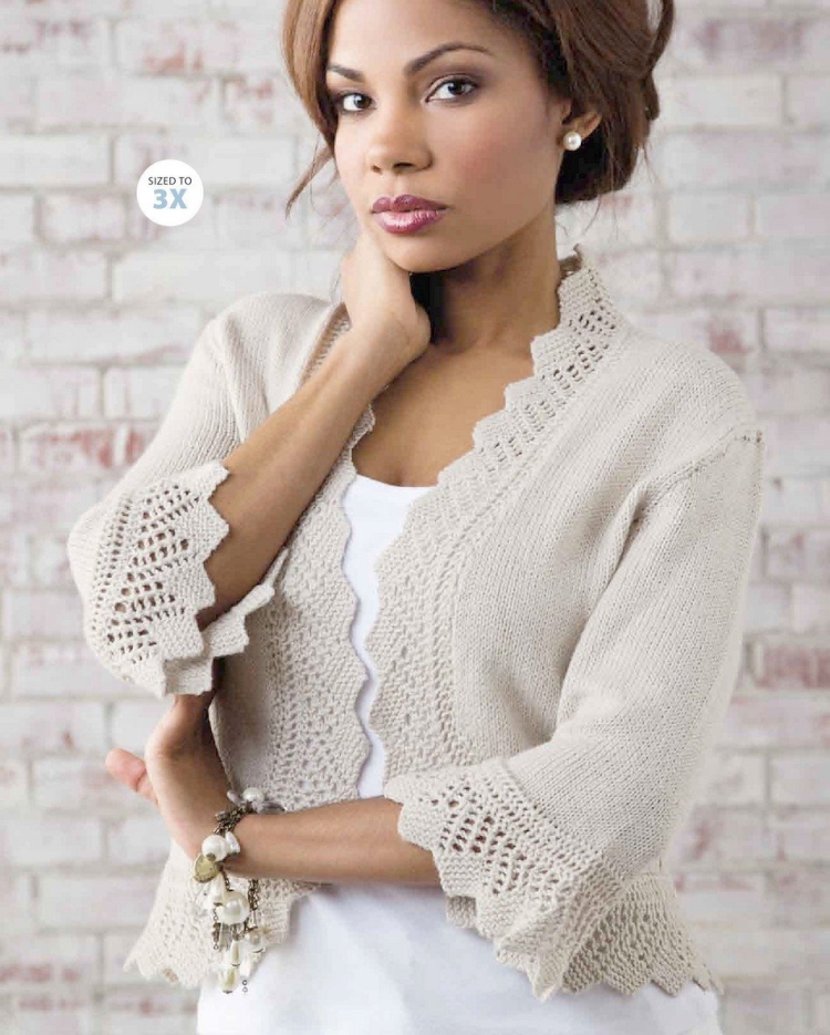 Элегантные вязаные кофточки