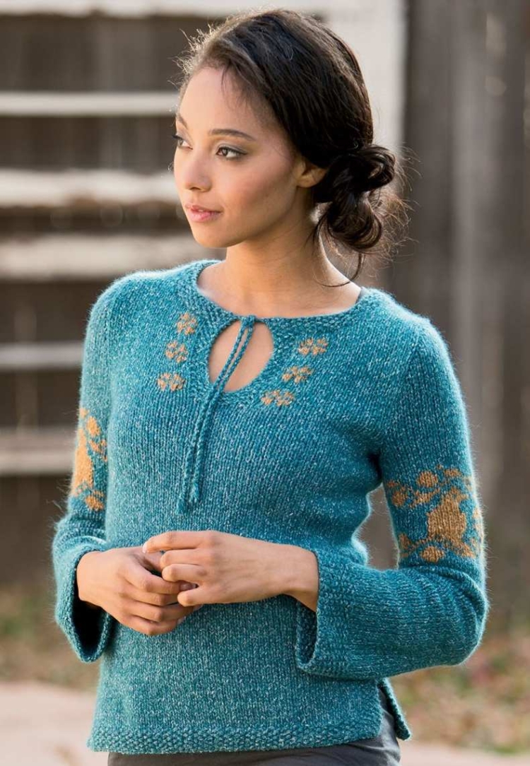 На весну кофточка спицами