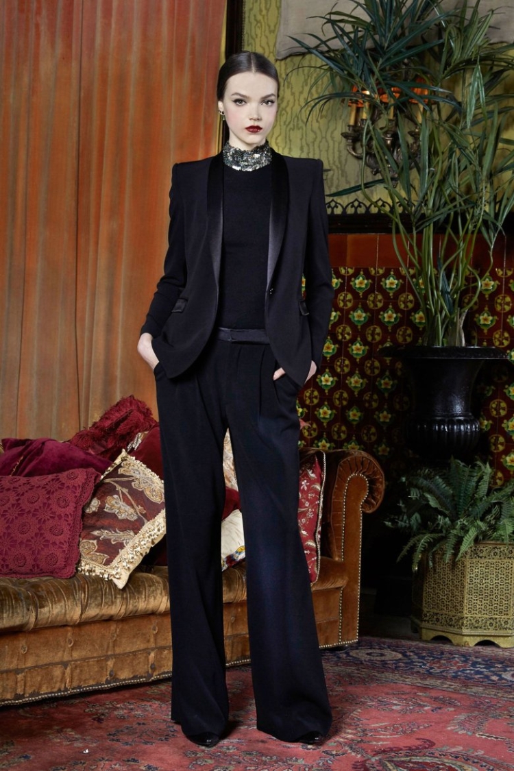 Диор брючный костюм черный женский