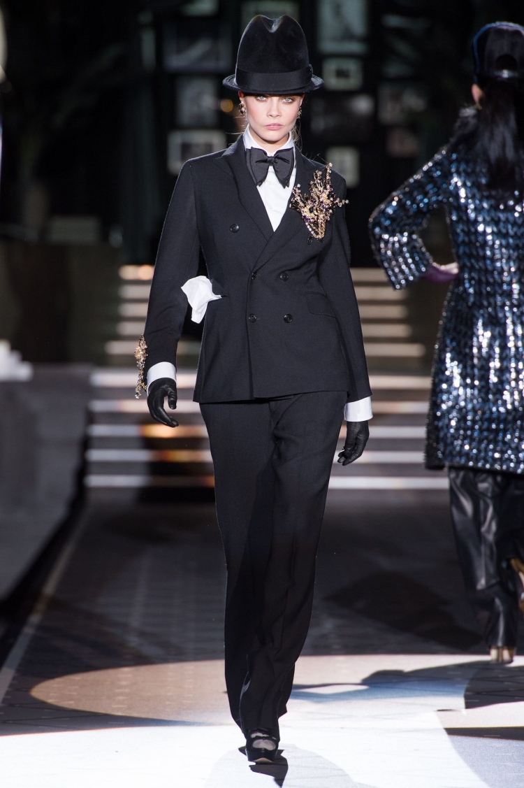 Брючный костюм ретро стиль