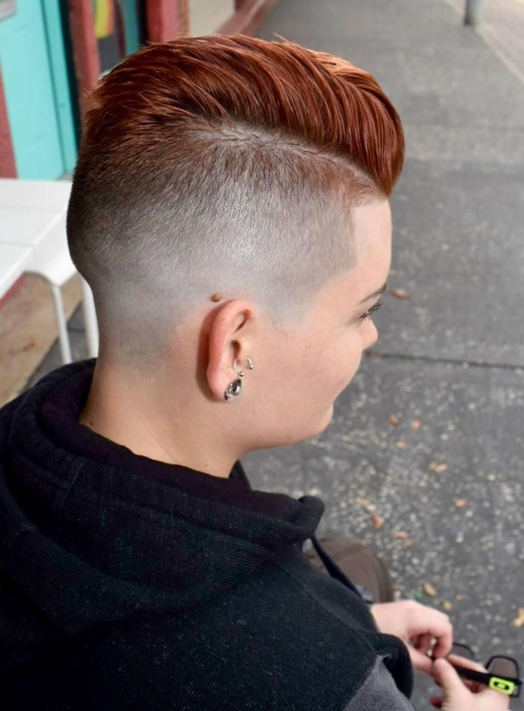 Стрижки андеркат женские фейд