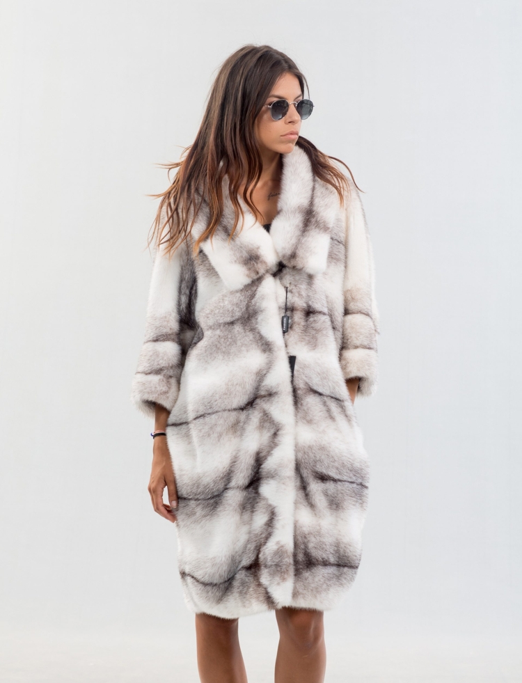 Шуба кокон Фурс