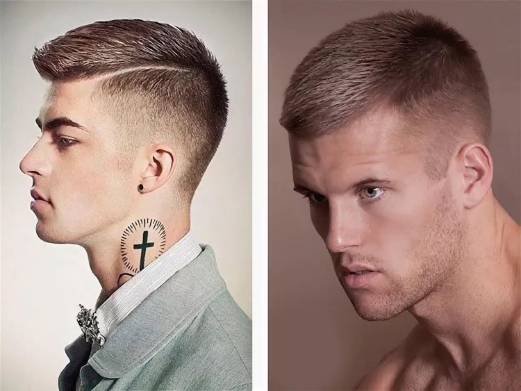 Мужские стрижки с выбритыми висками