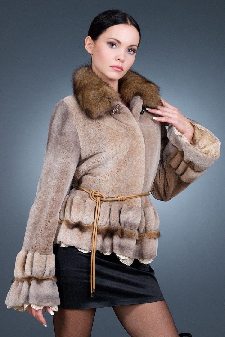 Короткие шубки из норки