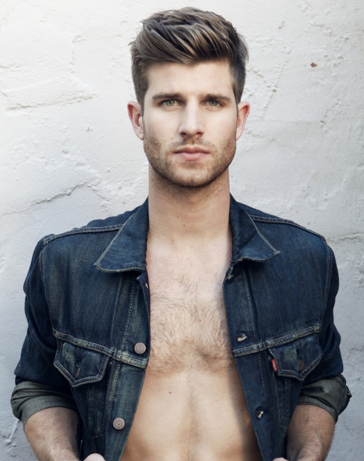 Мужские стрижки с поднятой челкой