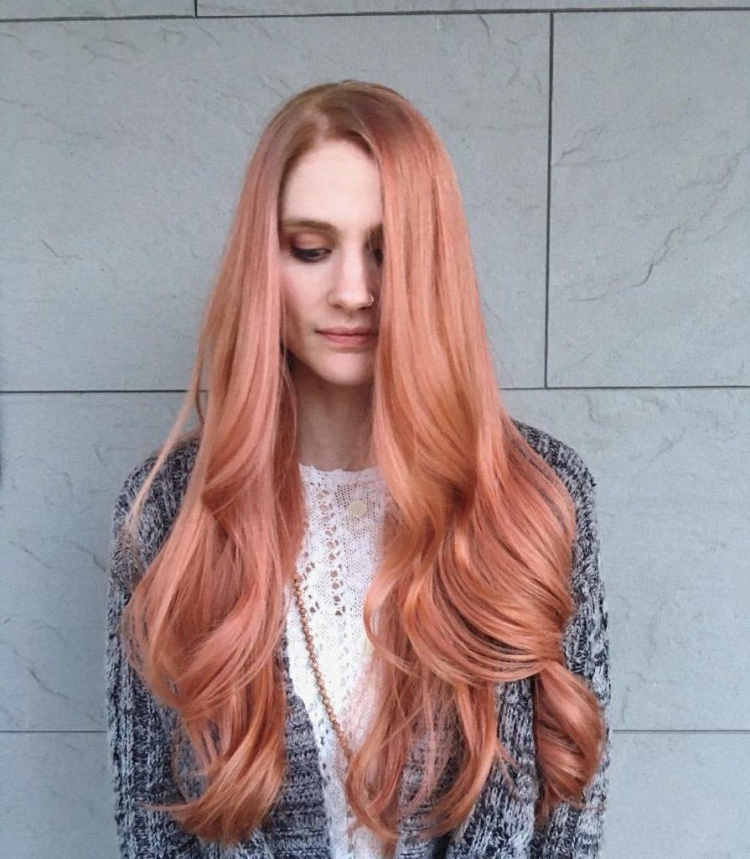 Персиковый цвет волос