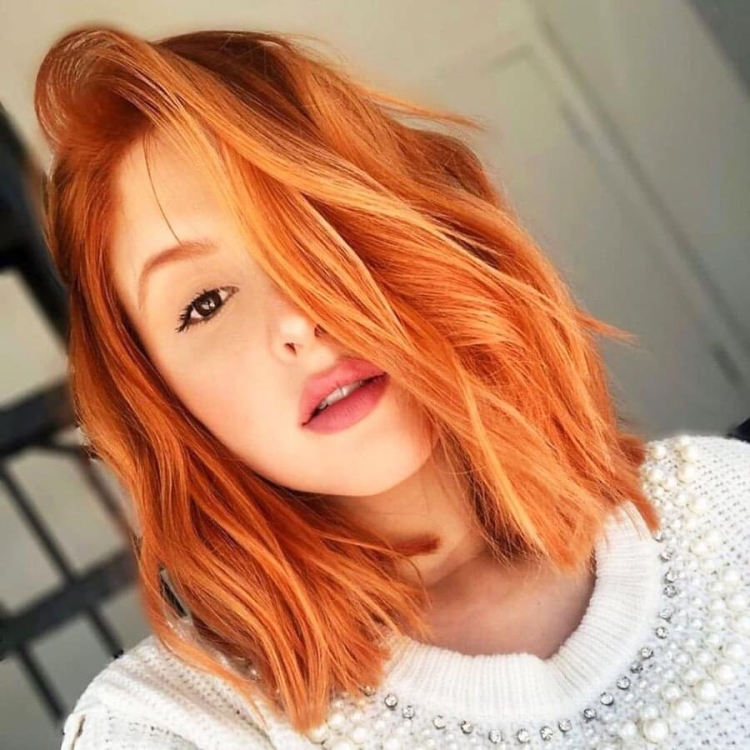 Красивый светло рыжий цвет волос