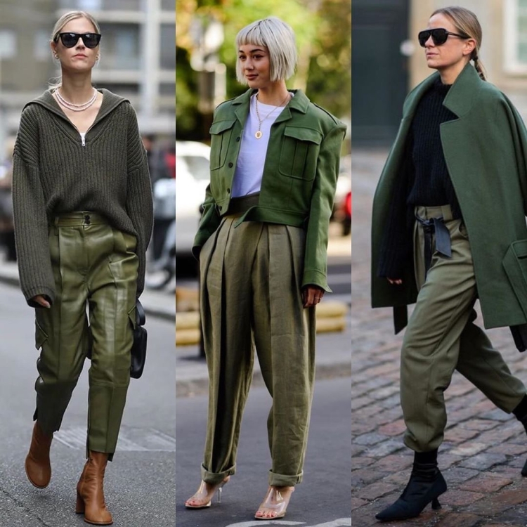 Цвет хаки сочетание