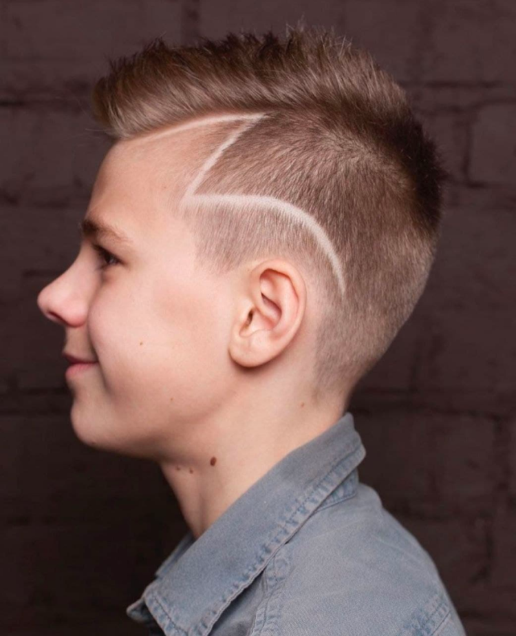 Стрижка с молнией для мальчика