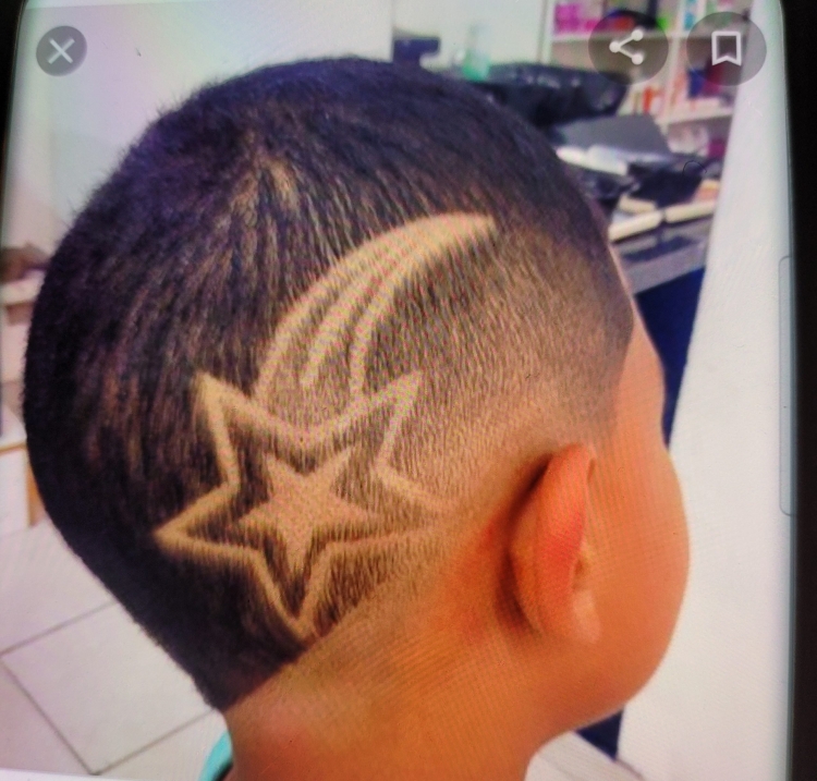 Выстриг для мальчика звезда
