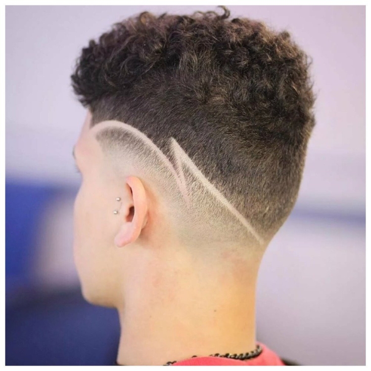 Мужская стрижка с молнией