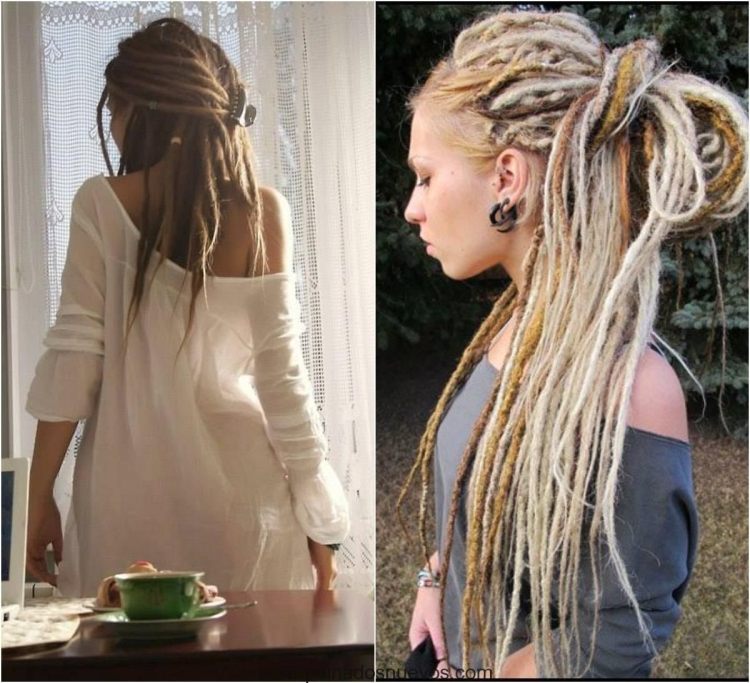 Де дреды и де косы микс