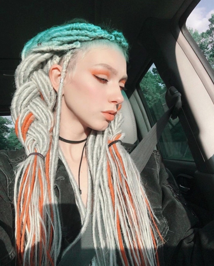 Де дреды и де косы микс