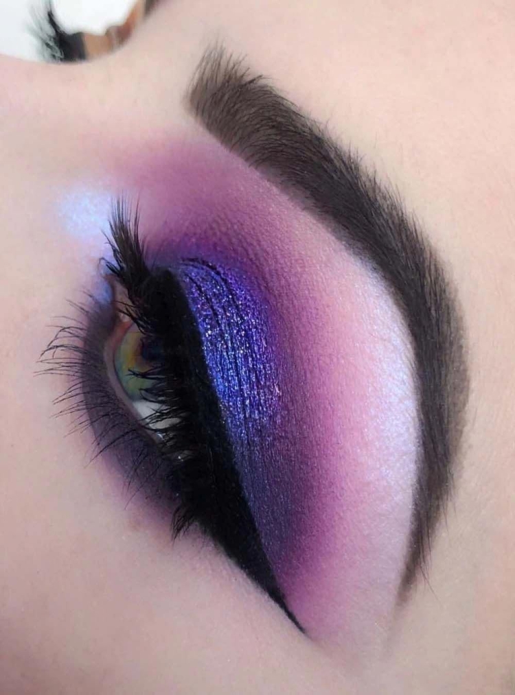 Фиолетовый макияж