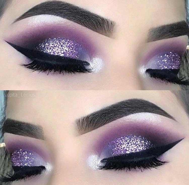 Фиолетовый Смоки айс пошагово