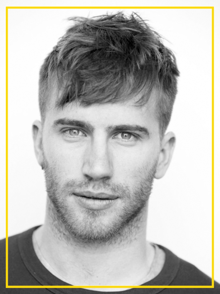 Кроп стрижка мужская с челкой рваной