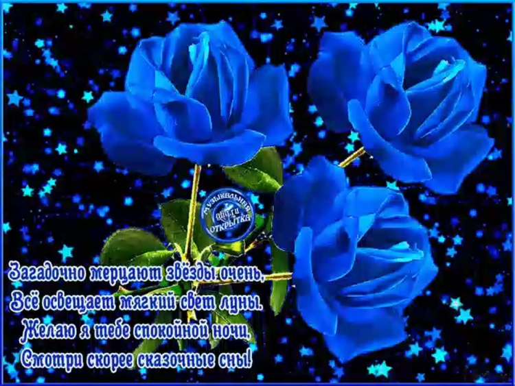 Спокойной ночи цветочек