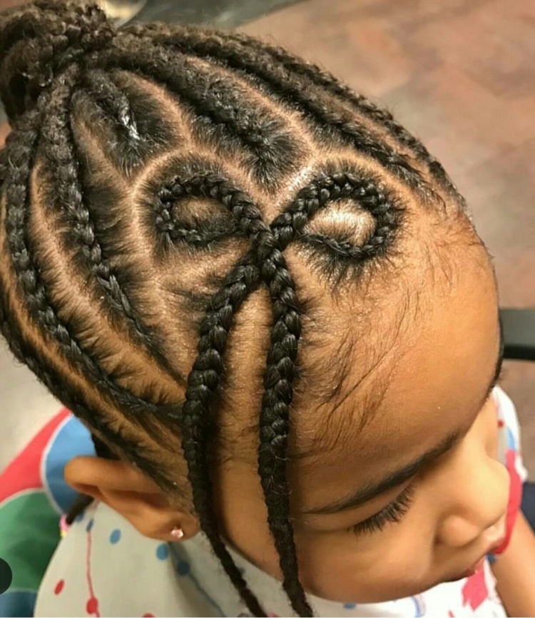 Прическа паутинка для девочек