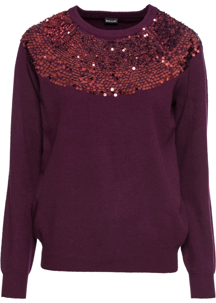 Bonprix пуловер с пайетками