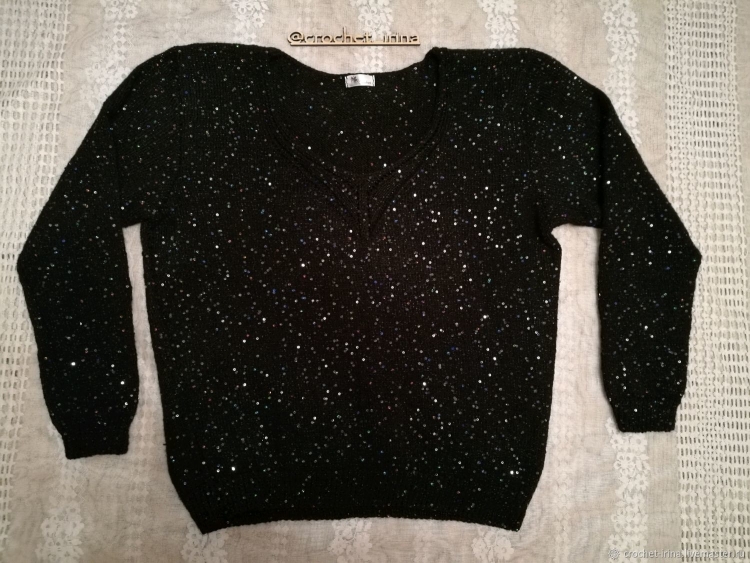 Кофта черная с пайетками