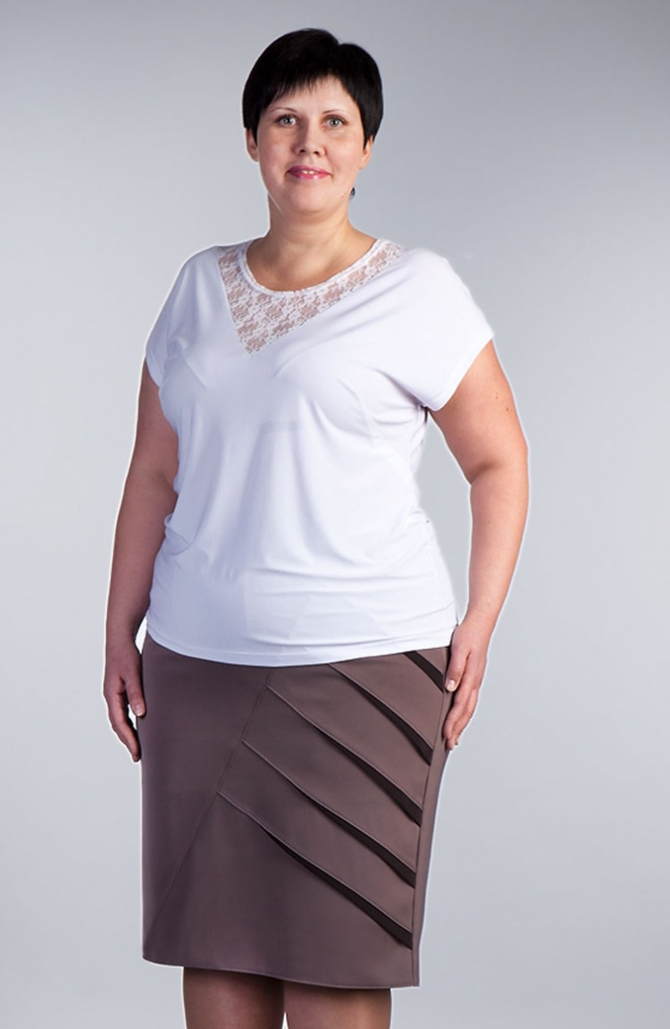 Нарядные юбки для полных женщин
