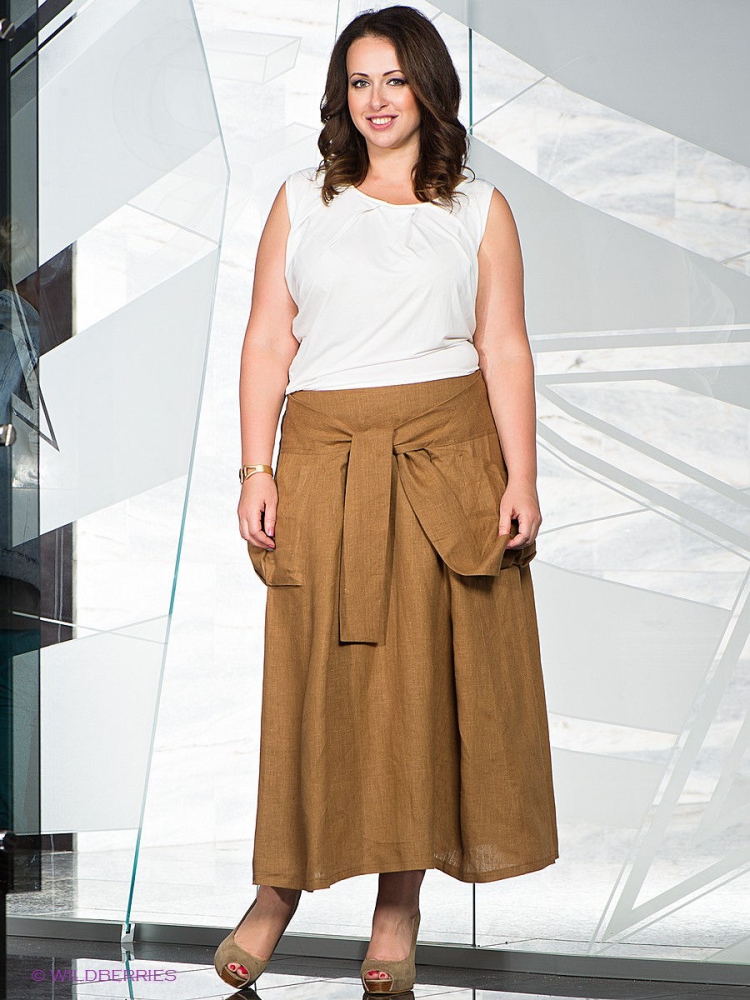 Летние юбки для полных женщин