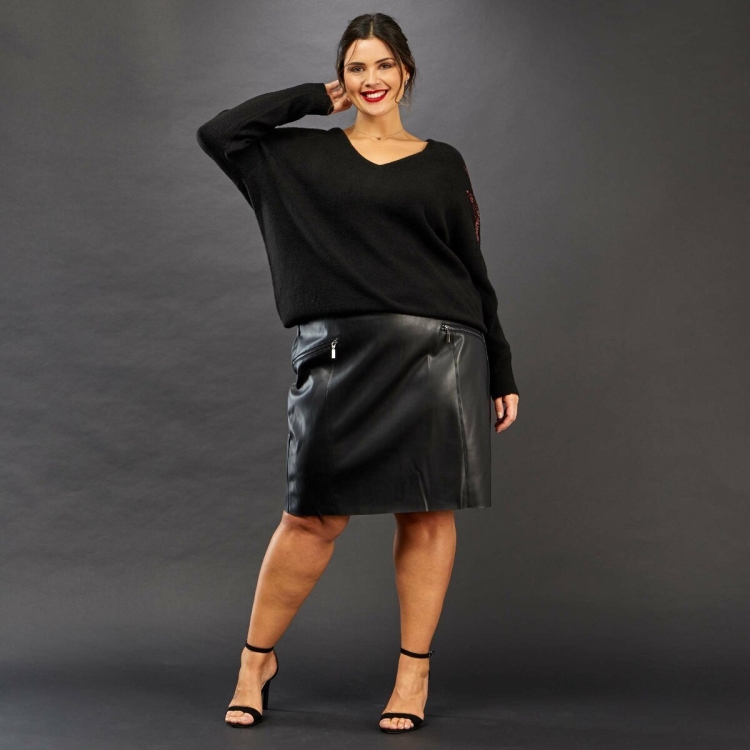 Кожаные юбки для полных женщин