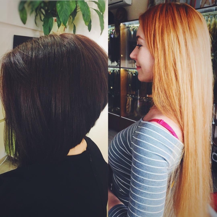 Наращивание удлиненное каре