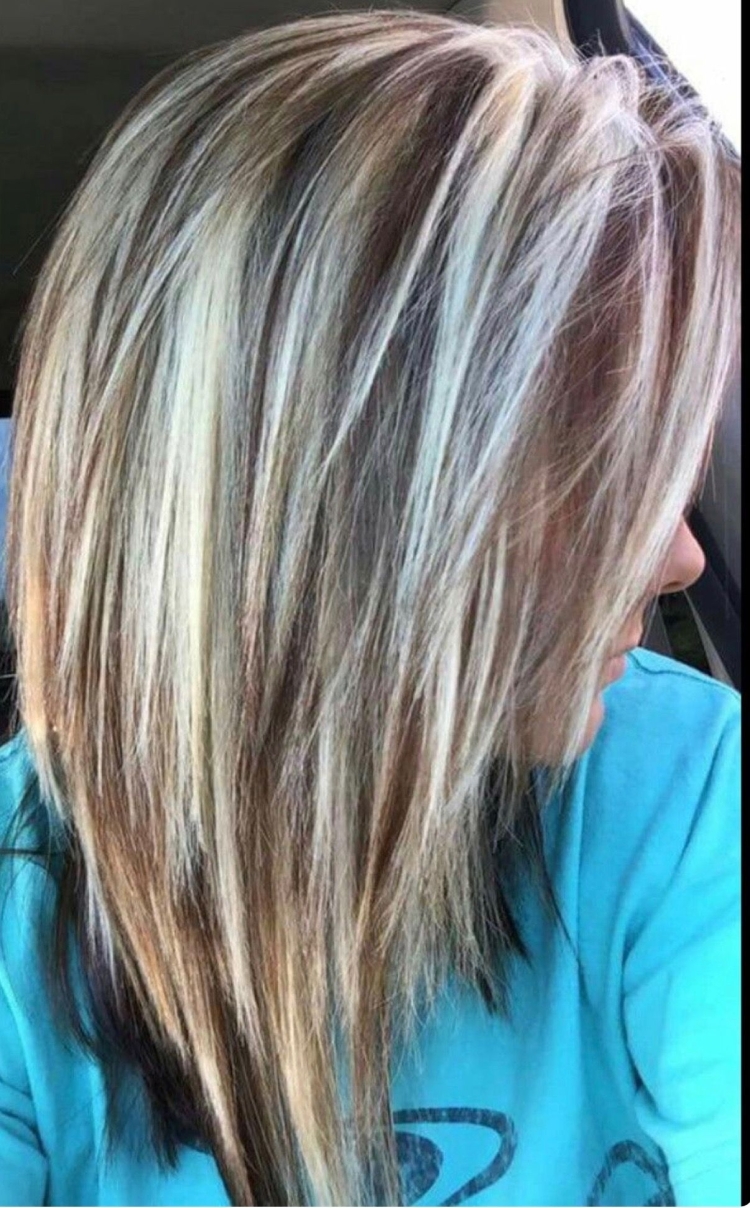 Мелирование макушки