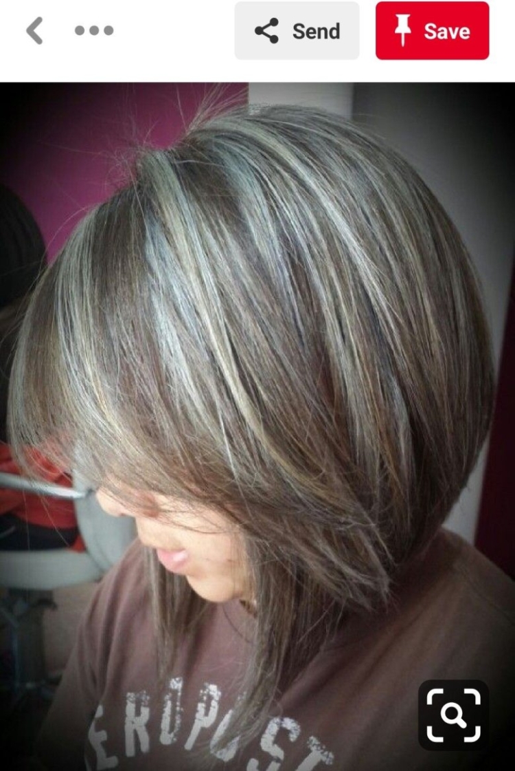 Мелирование волос на Седые волосы