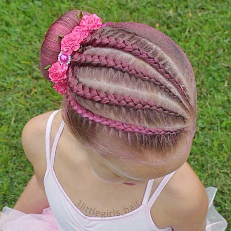 Прическа для гимнастики