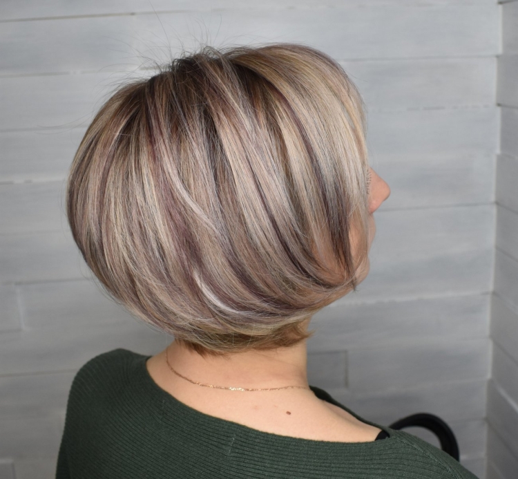 Мелирование седых волос 2022