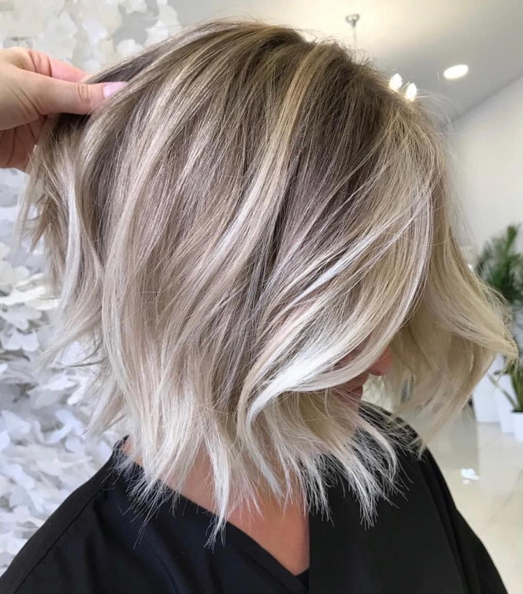 Балаяж окрашивание блонд каре