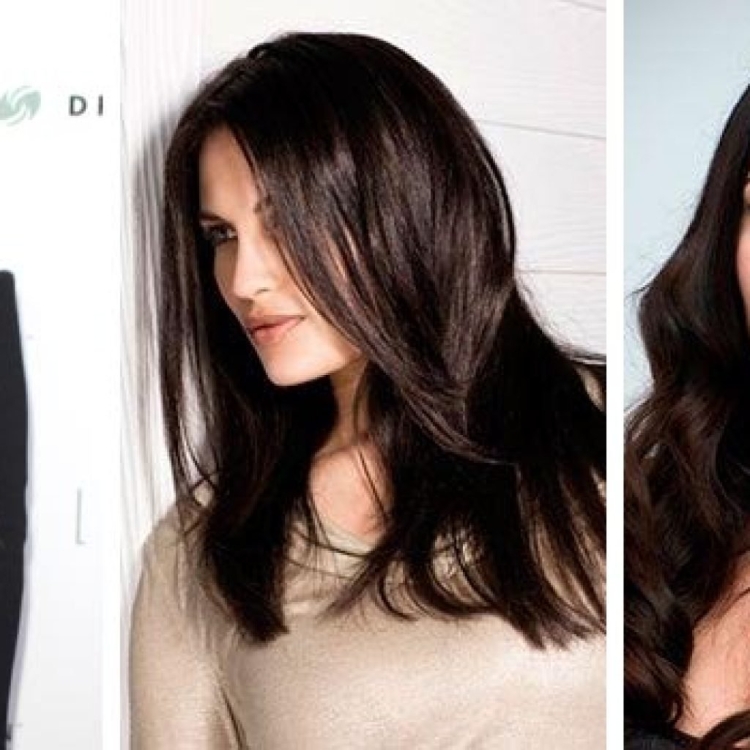 Натуральный темно каштановый цвет волос