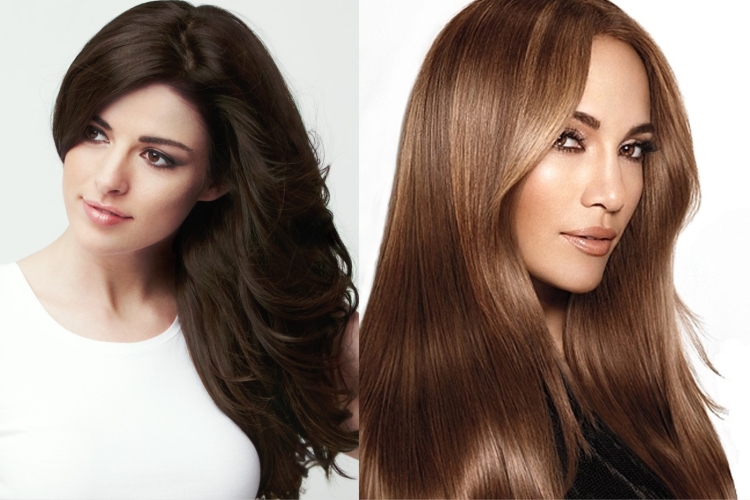 Коричневые оттенки волос