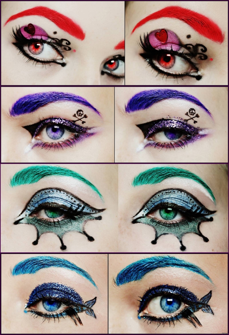 Необычный макияж глаз пошагово