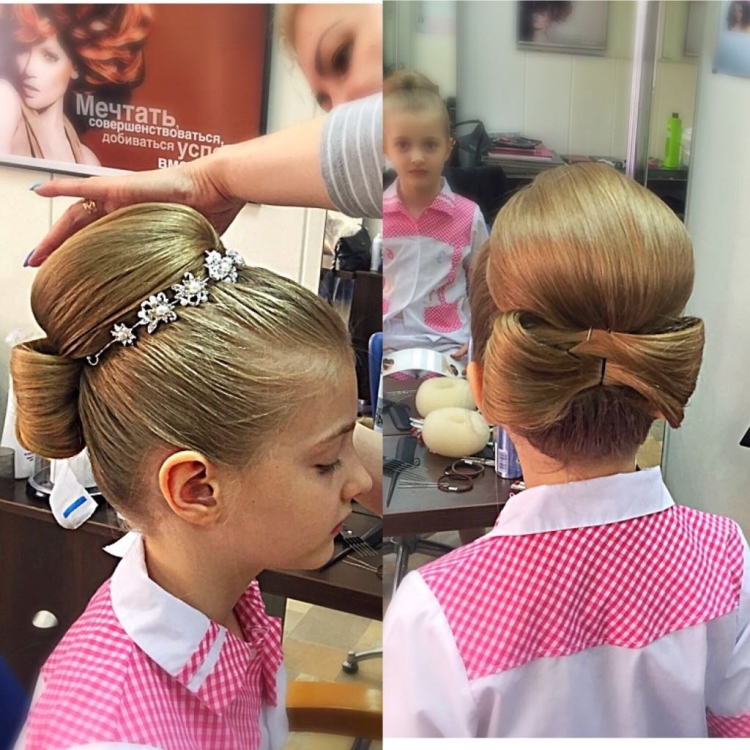 Причёски для бальных танцев для девочек