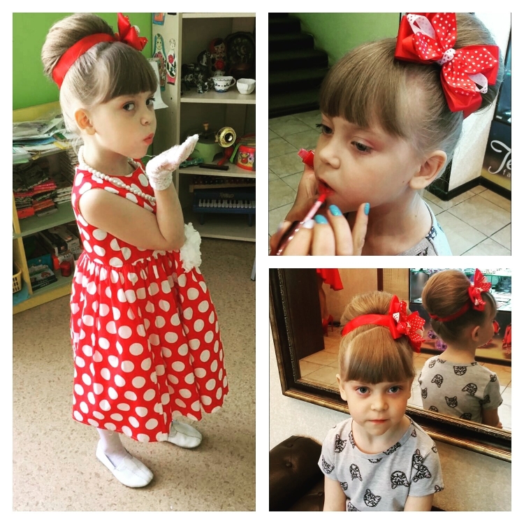 Прическа Стиляги для девочки