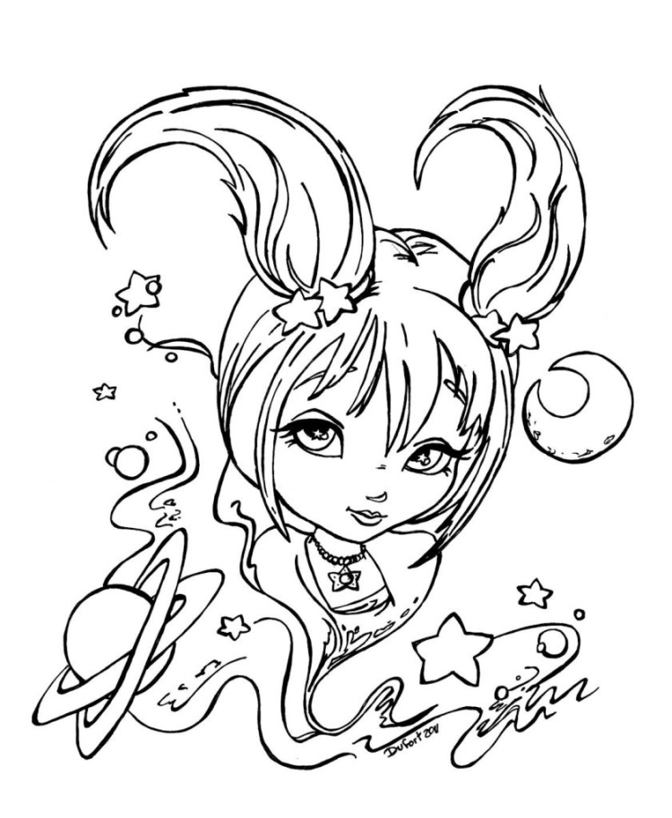 Раскраска Козерог знак зодиака