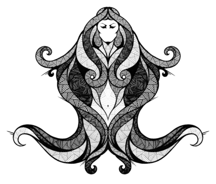 Эскиз Девы Зодиак